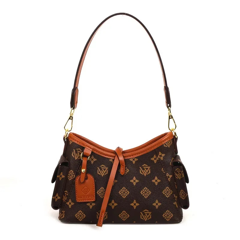 Printed Versatile Tote Bag, Large Capacity Hobo Style