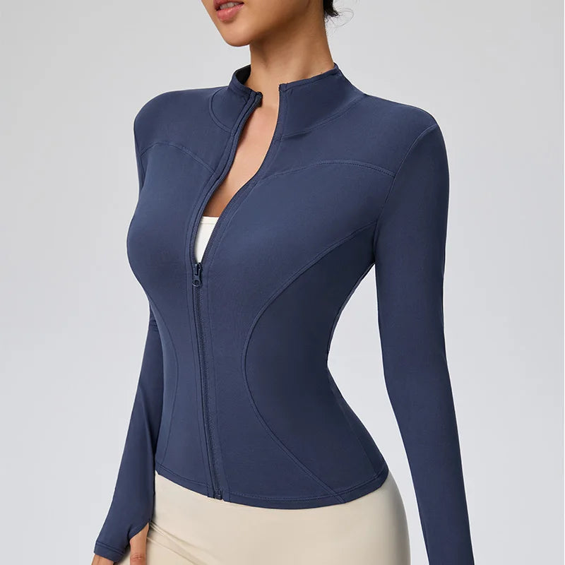 2025 Fall Pilates Quick-Dry Athletic Jacket for Women - Ideal for Gym Workouts & Outdoor Running