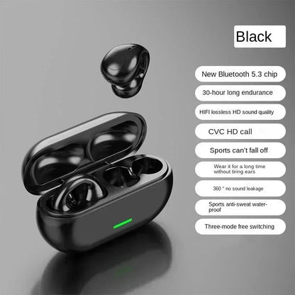 T75 Bone Conduction Headphones – Bluetooth 5.3, HiFi Sound, Waterproof Sport Headset