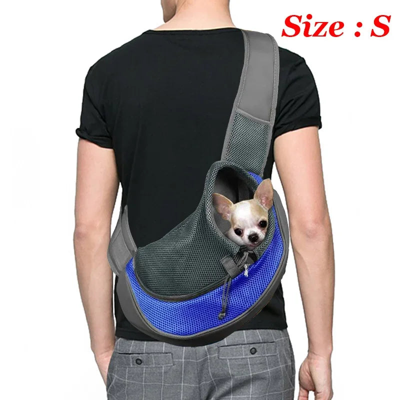 Breathable Mesh Dog Sling Carrier Backpack