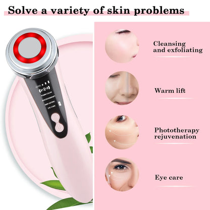4-in-1 LED Facial Massager – Cleansing & Firming