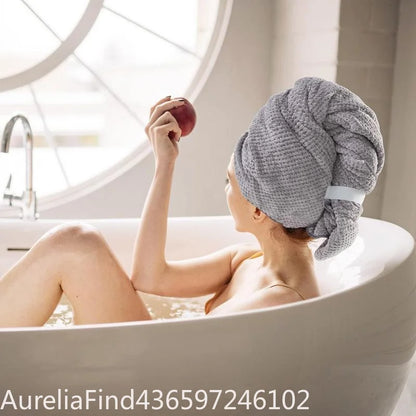Extra Large Microfiber Quick Dry Hair Towel Wrap Turban Ultra Absorbent Soft