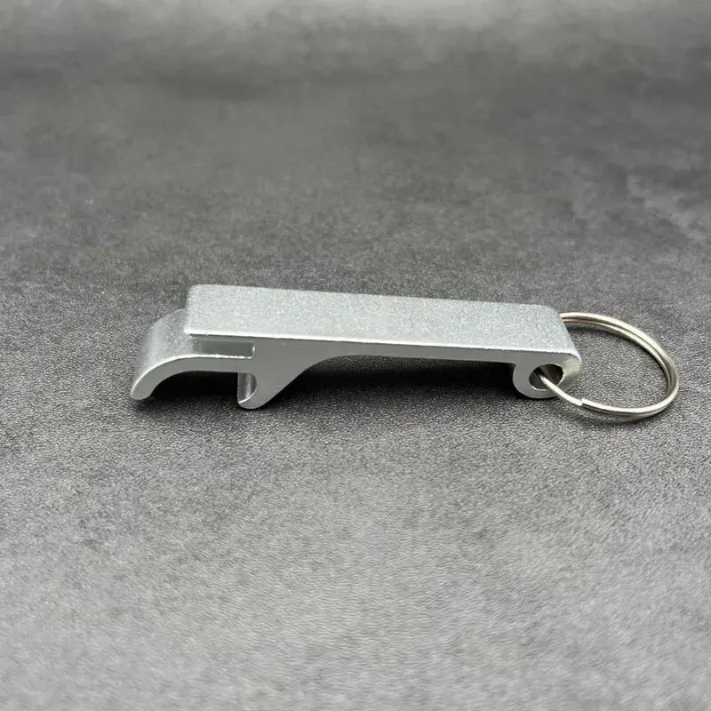 Aluminum Bottle Opener with Keychain Loop – Portable Beer Opener Set of 2