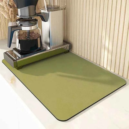 Super Absorbent Kitchen Tableware Impermeable Drainage Mat Coffee Dish Drying Mat Heat Insulation Non-slip Pad Tableware Mats