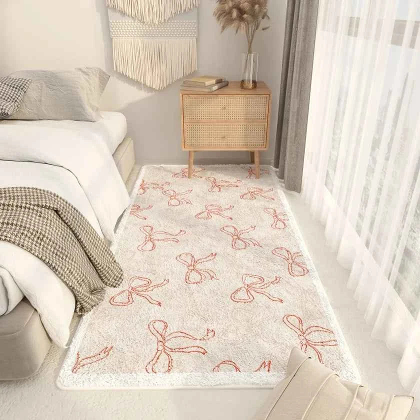 VIKAMA Korean-style Fresh Carpet Home Decor, Suitable for Living Room and Bedroom Floor Mat, Anti-slip, Soft and Comfortable