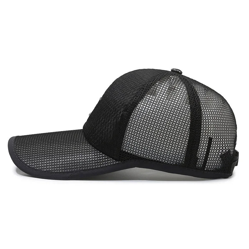 Summer Baseball Cap UV Protection Sun Visors Hat Breathable Mesh Outdoor Hiking Fishing Cap Adjustable Snapback Sun Cap Hat