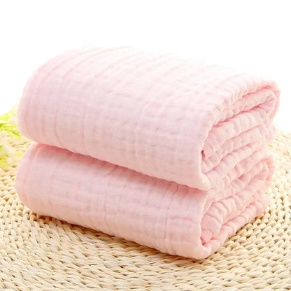 Pure Cotton Bubble 6 Layers Baby Bath Towel Kids Swaddle Wrap Bedding Muslin