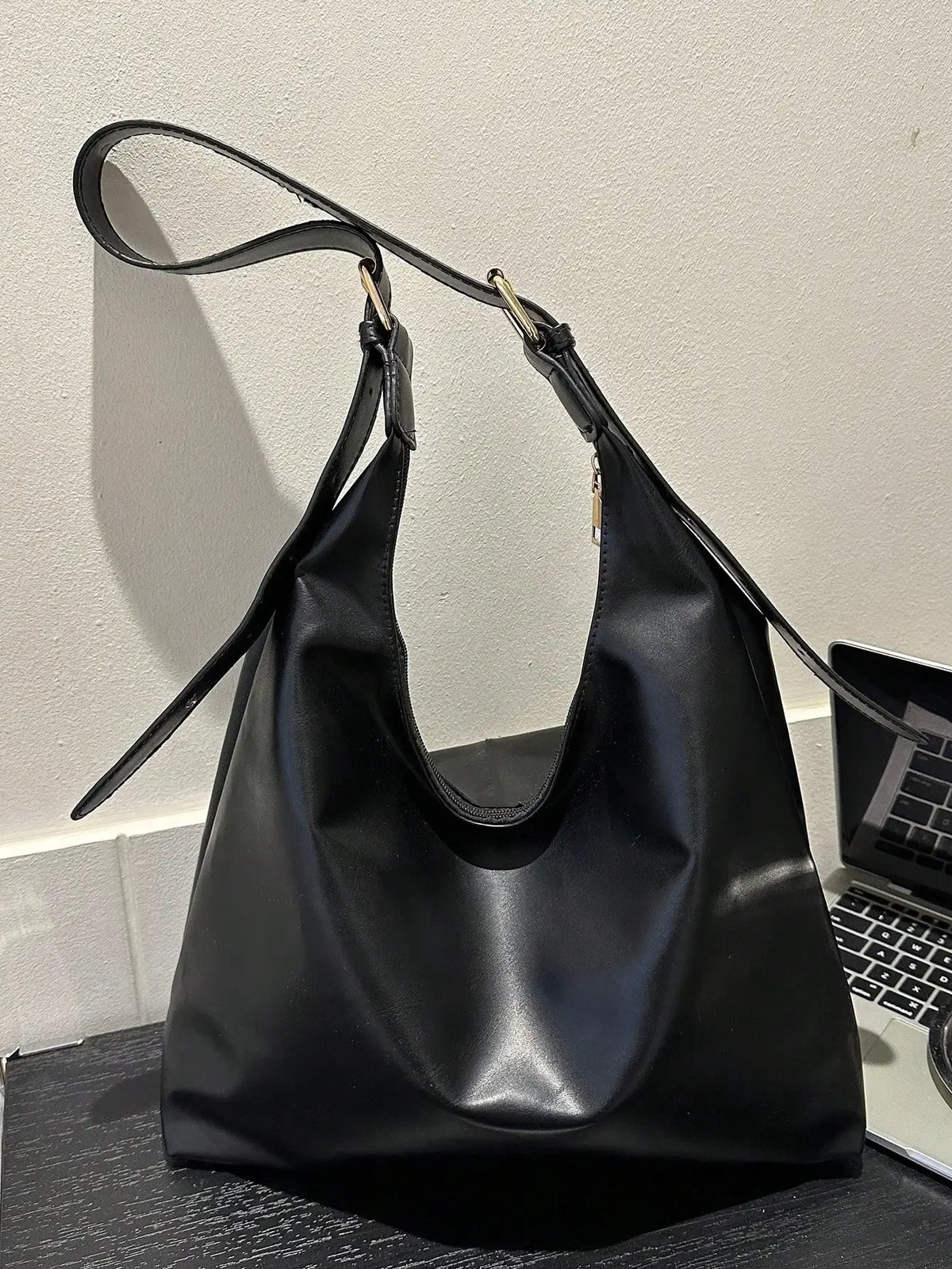 Large Capacity Solid Color Shoulder & Tote Bag