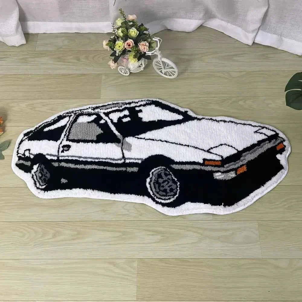 VIKAMA Cold White Car Carpet Digital Printing Technology Simple Home Decor Children's Play Cushion Bedroom Soft Plush Carpet