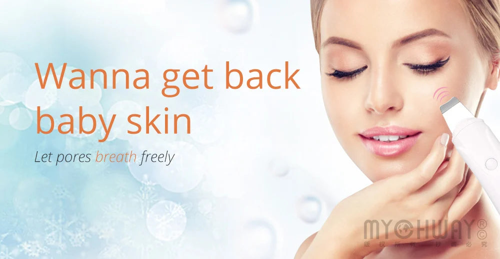 3-in-1 Ultrasound Dermabrasion Facial Device