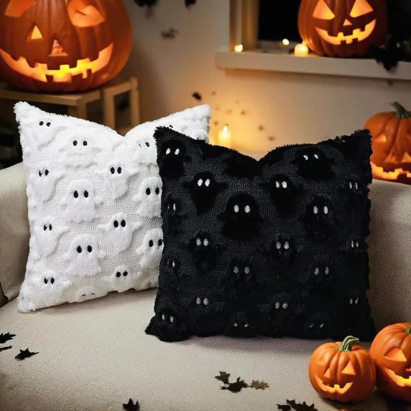 3D Halloween Imp Embroidered Pillowcase