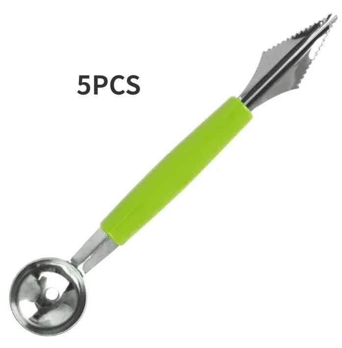 4 in 1 Melon Cutter Scoop Fruit Carving Knife Fruit Cutter Dig Pulp Separator Kitchen Gadgets Acces