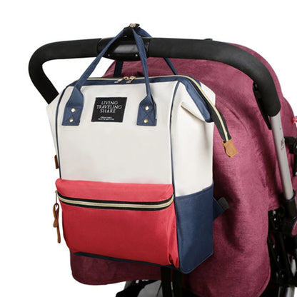 Large Capacity Canvas Diaper Bag, Thermal Insulation