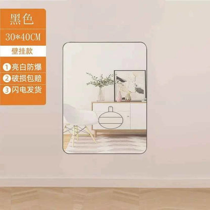 Full-length mirror Floor-to-ceiling  Home wall-mounted fitting  Girl bedroom Girl stereo