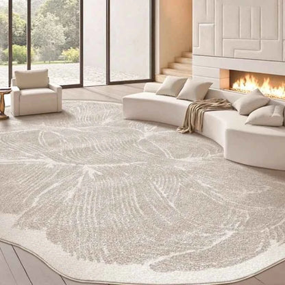 French Style Carpets for Living Room Light Luxury Bedroom Decor Carpet Art Fluffy Soft Irregular Shape Rug Home Thick Plush Mat