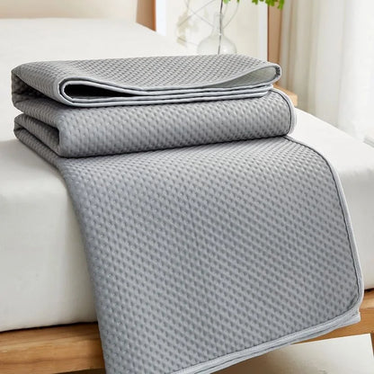 Summer Cooling Mattress Pad – Breathable Ice Silk Bed Mat, Washable & Skin-Friendly