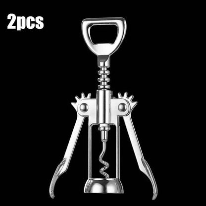 Steel Wine Corkscrew Wine Opener Multifunctional Stainless Corkscrew Kitchen Supplies Red Wine Bottle Opener Beer Driver