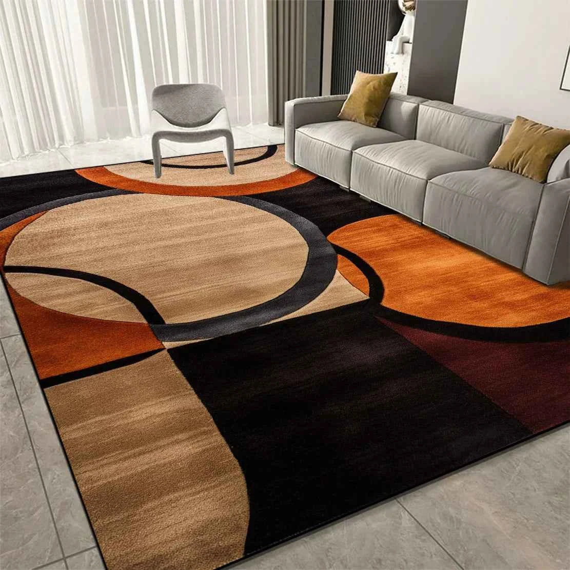 Luxury Geometric Carpets for Living Room Decoration Sofa Large Area Home Rugs for Bedroom Soft Non-slip Mat for Children Коврик