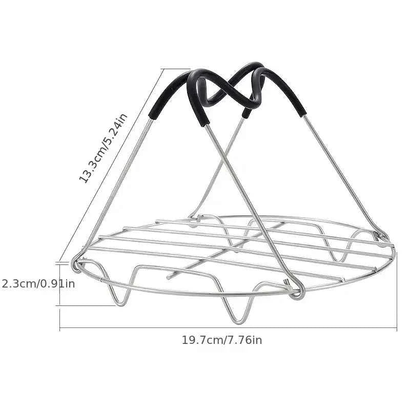 1pc Steamer Rack Trivet with Heat Resistant Compatible with Instant Pot Accessories Quart, Rack Pressure Cooker Trivet