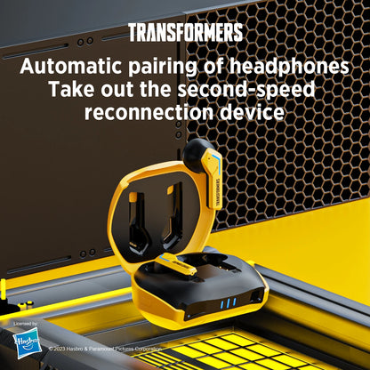 Transformers TF-T06 Gaming Wireless Earbuds – Bluetooth 5.3, Low Latency, HiFi, ENC Mic