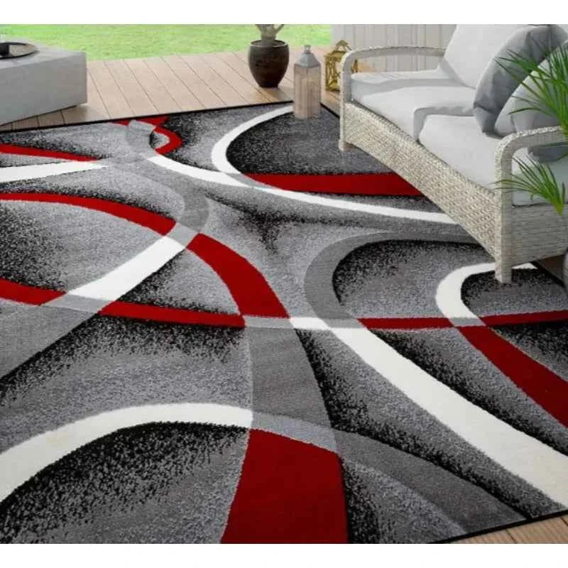 Geometric Large Carpet Light Luxury European and Carpet Home Sofa and Tea Table Mat Indoor Outdoor Carpet Floor Mat Decoration