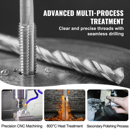 Tap and Die Set 40PCs 60PCs 80PCs 110/116PCs Metric SAE Standard Bearing Steel Taps and Dies Essential Threading Tool