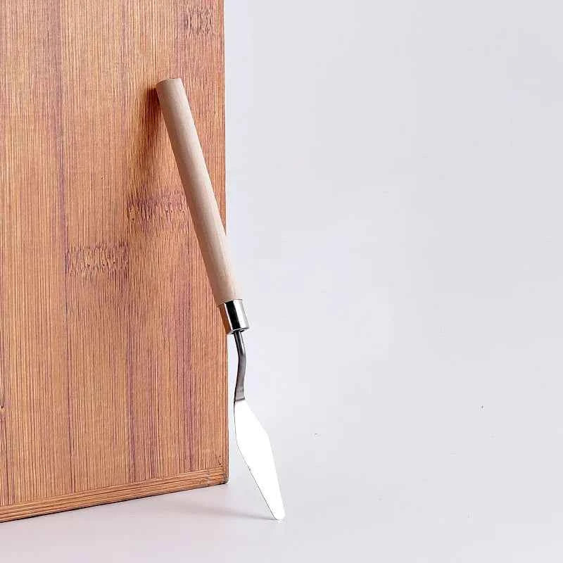 7Pcs/set Stainless Steel Fondant Cake Spatula Cream Mixing Scraper Oil Painting Shovel Baking Pastry Tools Kitchen Accessories