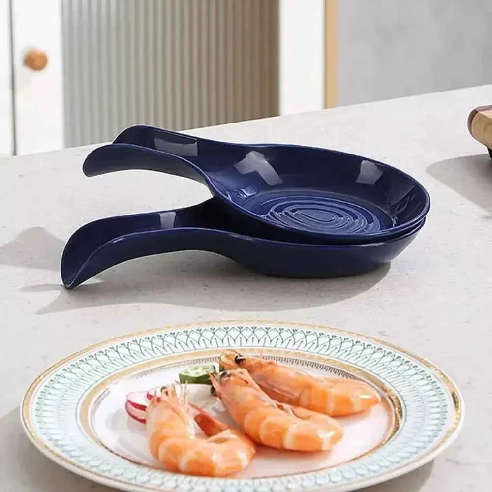 Multi-Function PP Spoon Rest Heat-Resistant Cooking Spoon Holder  Large Storage Shelves Kitchen Accessories