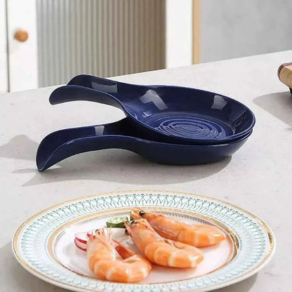 Multi-Function PP Spoon Rest Heat-Resistant Cooking Spoon Holder  Large Storage Shelves Kitchen Accessories