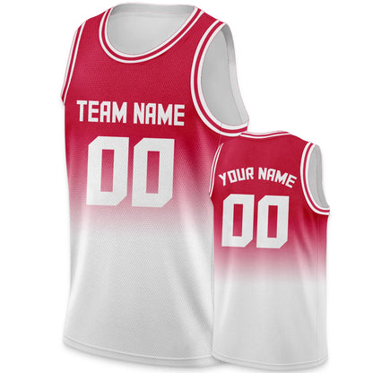 Custom Basketball Jersey Blue Gradient Personalized Printed Name Number Logo Team Shirt for Men Women Youth Kids Fans Gift