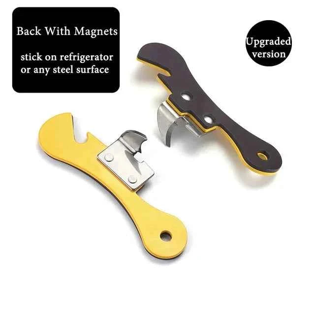 Stainless Steel Portable Bottle Jar Opener 4 Colors Kitchen Gadget Easy Multi-function Can Opener Safety Side Cut Manual Tools