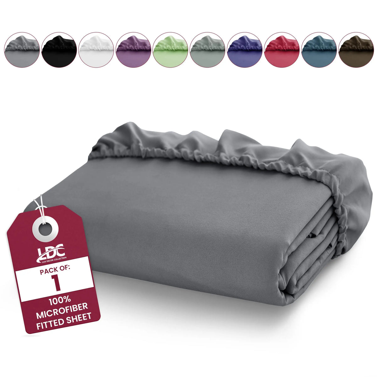 Brushed Microfiber Fitted Sheet, Deep Pocket, Wrinkle-Free