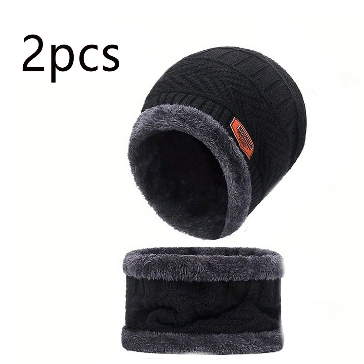 2/4pcs sets Winter Warm Velvet men Hat Scarf Gloves Set For men and women Girls Outdoor Riding Hat Beanies Neck Protection Scarf