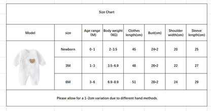 Somenie Infant Knitting Jumpsuit 100% Cotton Long Sleeve Romper One Piece Outfit for Boys & Girls Newborn Baby 4 Seasons Wear