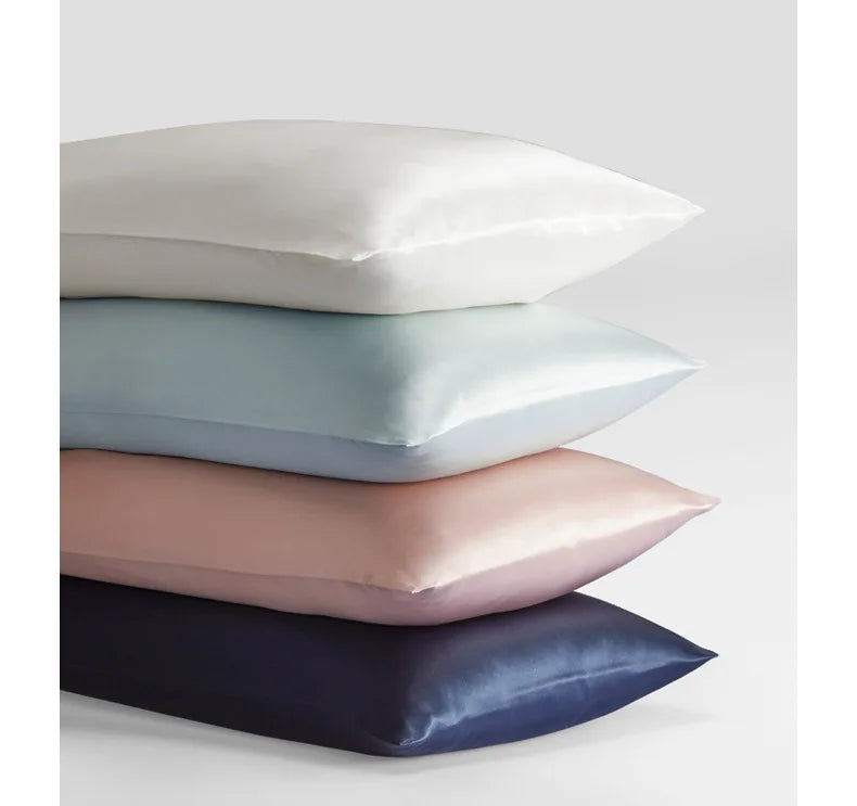 JuwenSilk Mulberry Silk Pillowcase, White, Standard