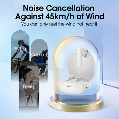 QCY HT05 MeloBuds ANC Wireless Earbuds – 40dB ANC, Bluetooth 5.2, 6-Mic, 30H, IPX5