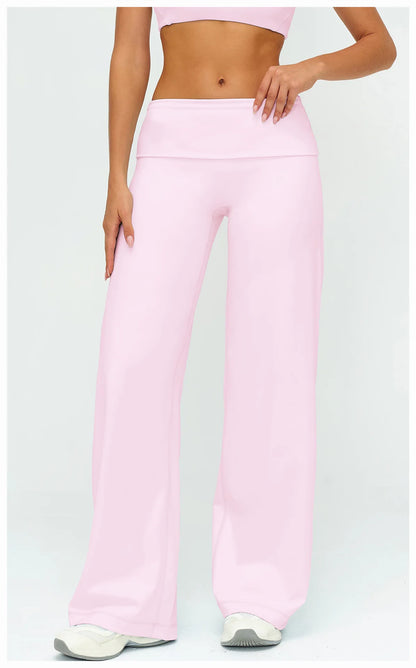Women’s Loose Wide-Leg Sports Leggings — Slim Fit Running Trousers