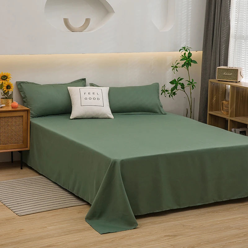 Solid Color Flat Sheet, Dorm & Student Bedding