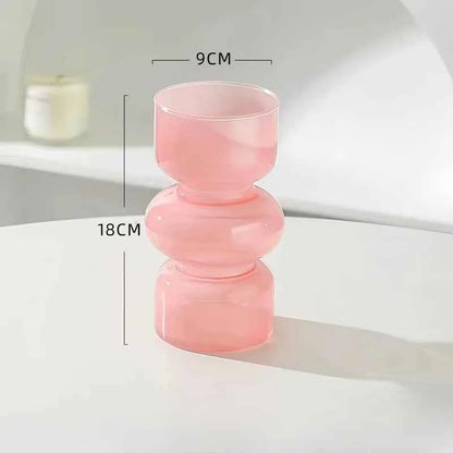 Nordic Creative Personality Retro Glass Vase, Hydroponic Plant, Table Vase, DIY Flower Arrangement Container, New