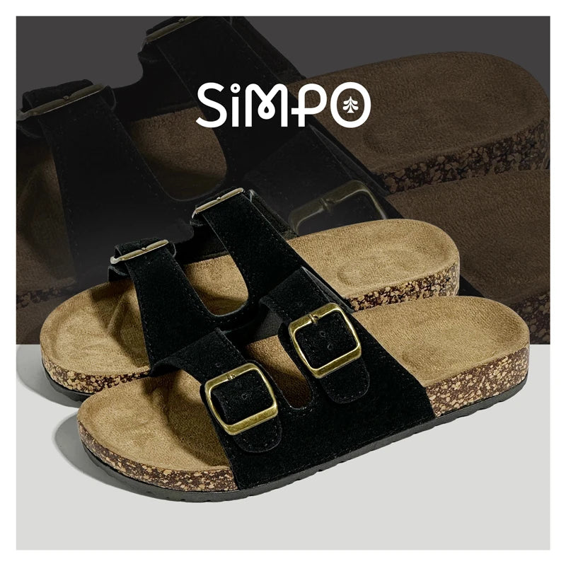 Leather Sandal For Men And Women Beach Sandals 2025 Designer Men's Shoes Women Comfortable Slipper Original Brands Shoes Summer