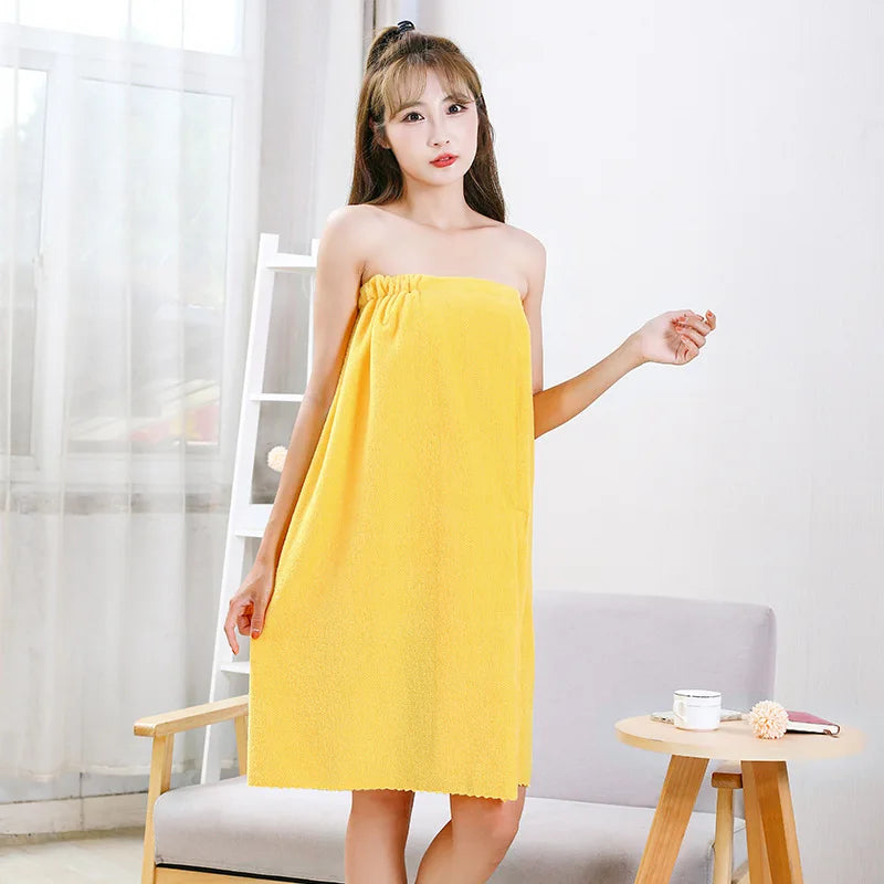 Womens Bath Towels Girls Wearable 135x80cm Fast Drying Bathing Beach Spa