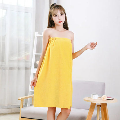 Womens Bath Towels Girls Wearable 135x80cm Fast Drying Bathing Beach Spa