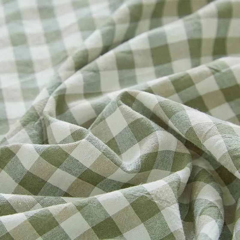 Pillowcase Envelope Style Plaid Couples Plain Ins 48x74cm 100% Pure Cotton Home Textile Household Bedroom Throw Pillow Case