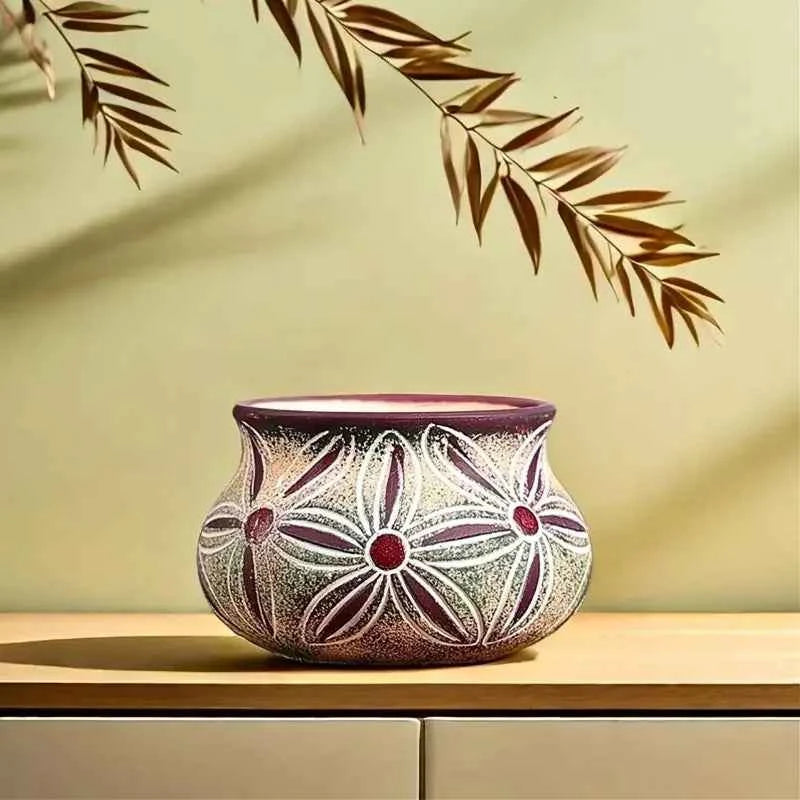 Cute Ceramic Succulent Garden Pots Planter with Drainage Flower Pot Small Plant Cactus Herbs Planter Indoor Garden Decoration