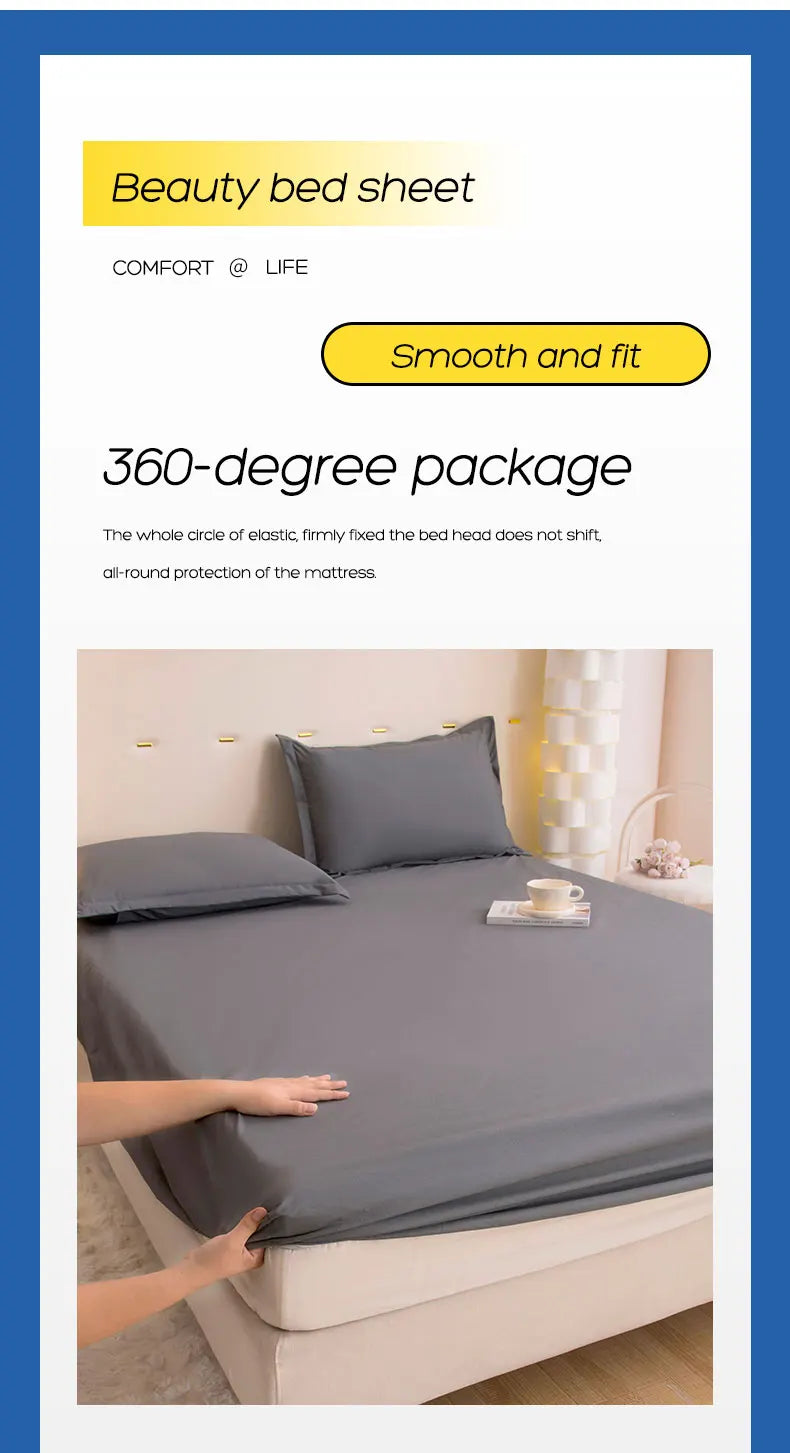 Waterproof Fitted Sheet with 360° Elastic Band