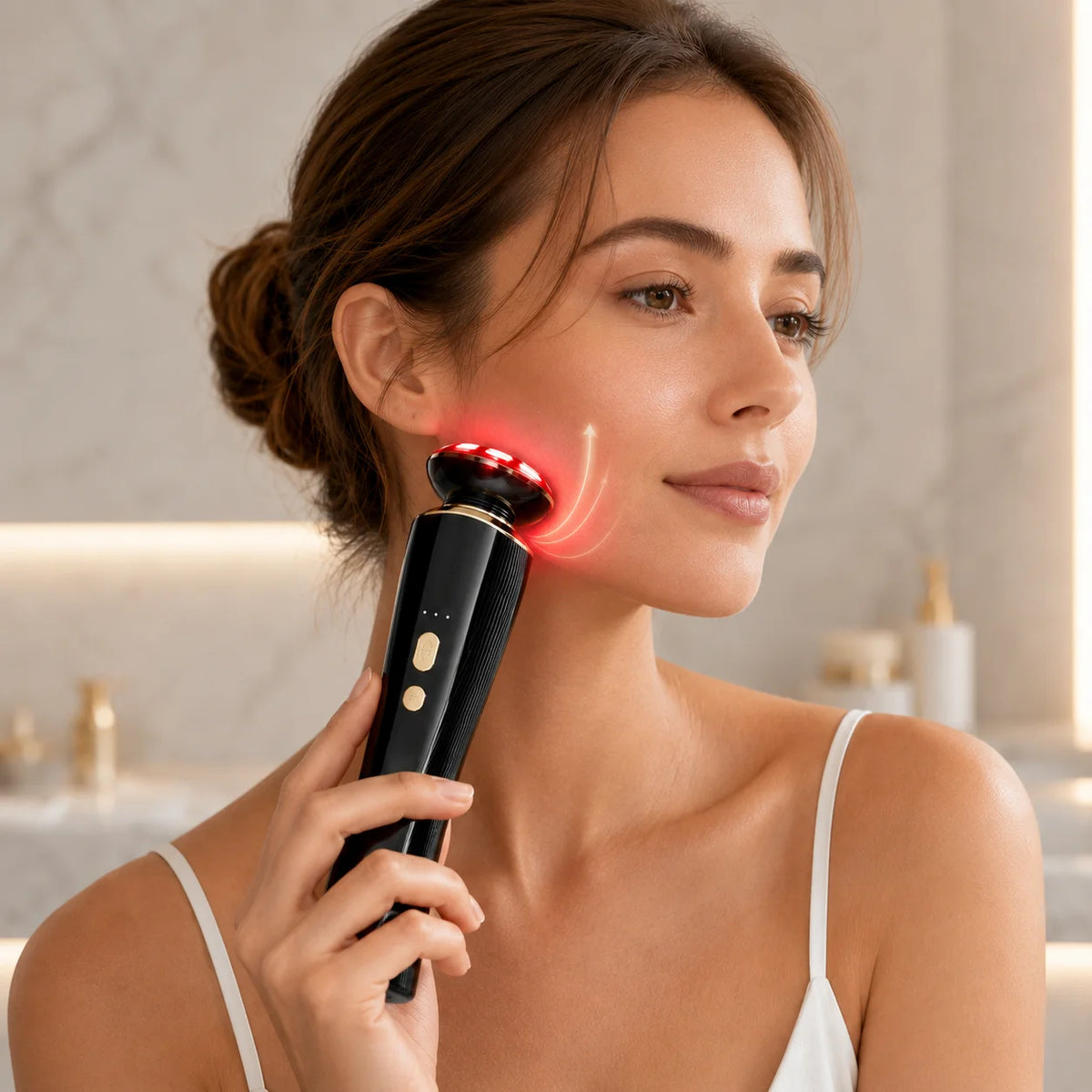 3-in-1 Red Light Facial Massager for Face & Neck