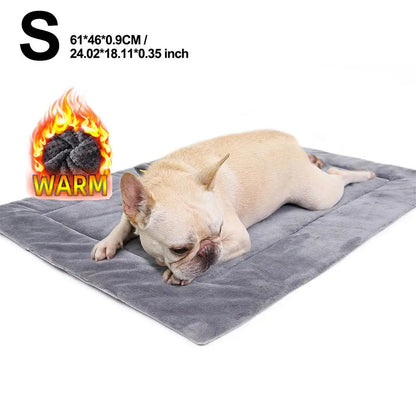 Self-Heating Pet Bed, Flannel, No Batteries Needed