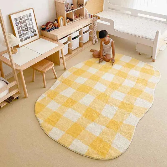VIKAMA Modern Simple Special-Shaped Carpet Living Room Sofa Coffee Table Cushion Children's Bedroom Soft Carpet Home Decor