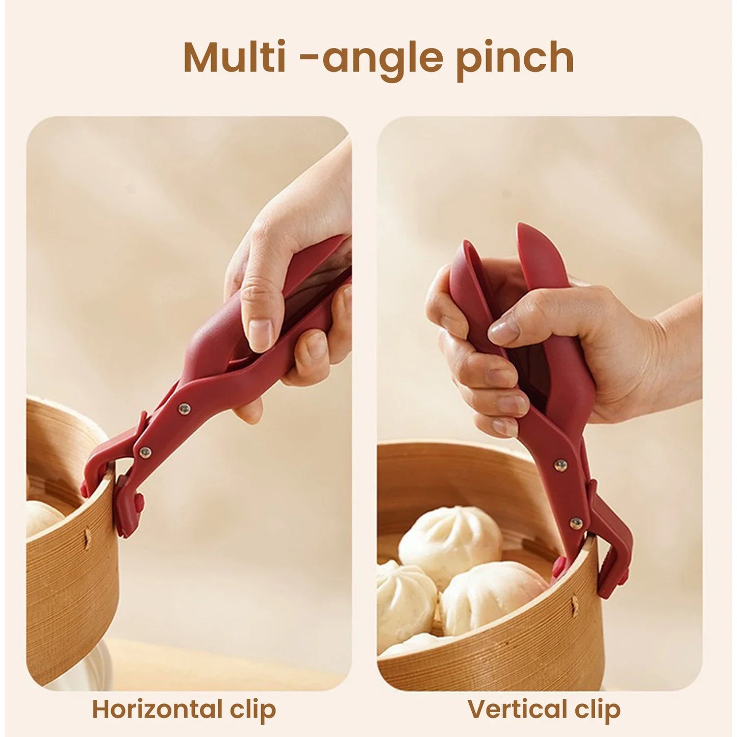 Silicone Anti-Scald Plate and Bowl Clip Lifter for Hot Dishes