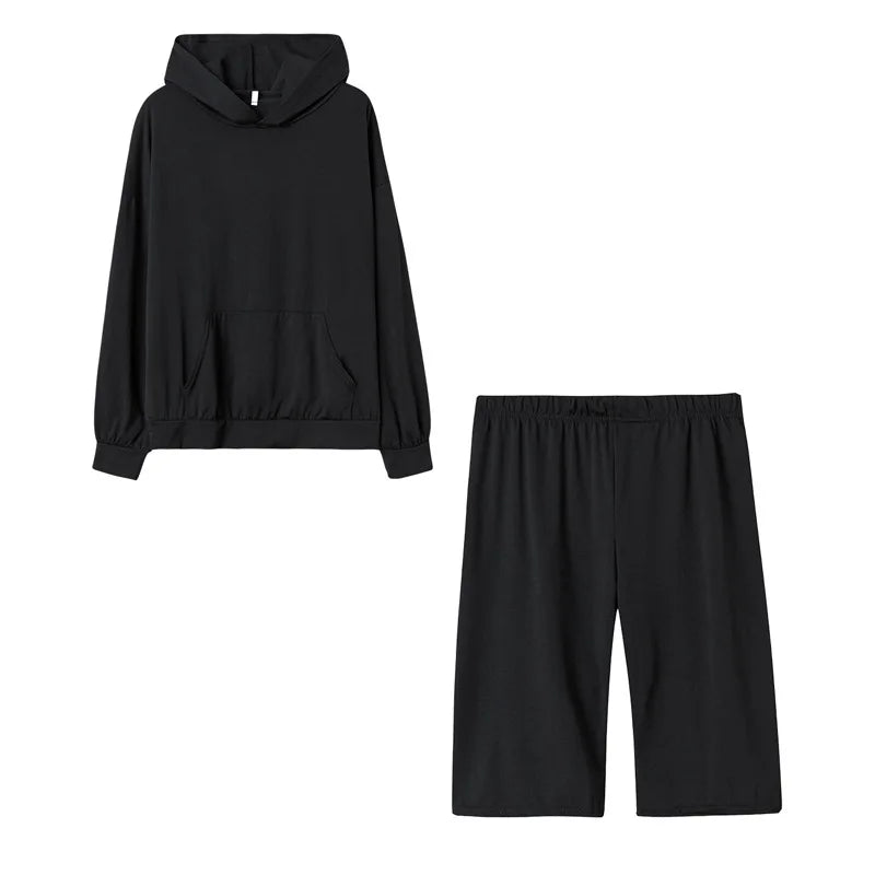 Women's Fleece Oversized Hoodie & Jogger Set — Warm 2-Piece Winter Tracksuit